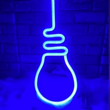 Spiral Bulb Neon LED Lights Wall Sign