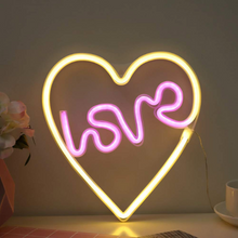 Love Heart Neon LED Night Lights Wall Sign