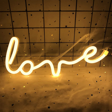 Love (Long) Neon LED Night Lights Wall Sign