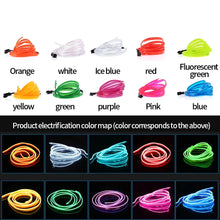 Car Interior LED Decorative Wiring Neon Strip For Car - Red