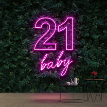 21 Baby NEON LED Lights Wall Sign