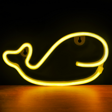 Whale Neon LED Night Lights Wall Sign