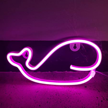 Whale Neon LED Night Lights Wall Sign