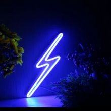 Slim Lightening Bolt Neon LED Night Lights Wall Sign