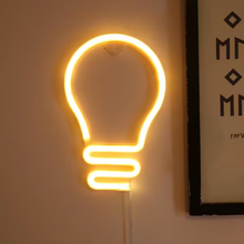 Bulb Neon LED Lights Wall Sign