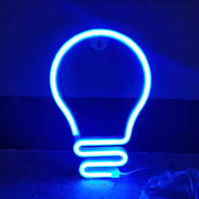 Bulb Neon LED Lights Wall Sign