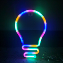 Bulb Neon LED Lights Wall Sign