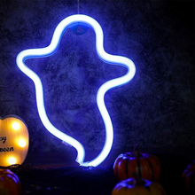 Ghost Neon LED Night Lights Wall Sign