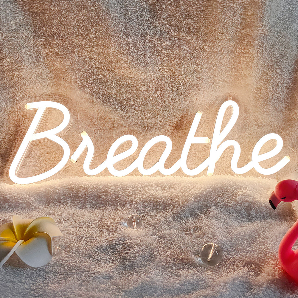 Breathe NEON LED Light Wall Sign