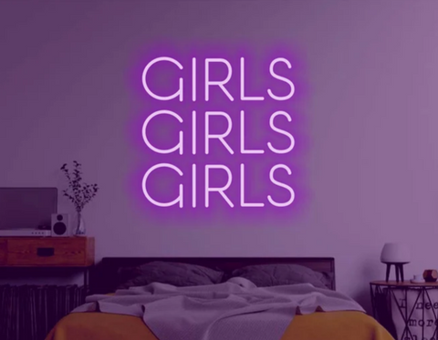 Girls Girls Girls NEON LED Light