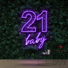 21 Baby NEON LED Lights Wall Sign