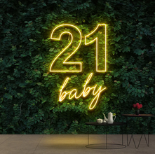 21 Baby NEON LED Lights Wall Sign