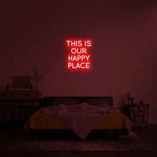 This Is Our Happy Place NEON LED Light Wall Sign