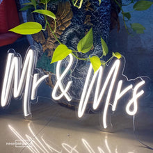 Mr & Mrs NEON LED Light Wall Sign