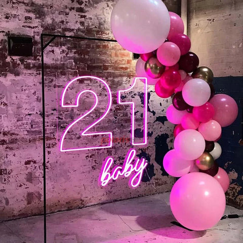 21 Baby NEON LED Lights Wall Sign