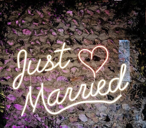 Just Married NEON LED Light Wall Sign