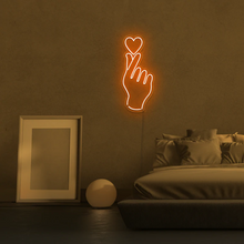Hand & Heart NEON LED Light Wall Sign