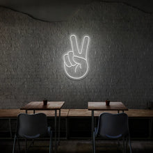 Gesture Hand Peace NEON LED Light Wall Sign